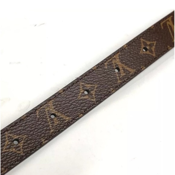 Authentic LOUIS VUITTON M0431M Monogram Belt-LV
Iconic 20MM Reversible Thin belt - Picture 9 of 15